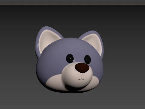 Prop158 Wolf Head 3D Model