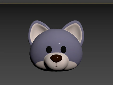 Prop158 Wolf Head 3D Model