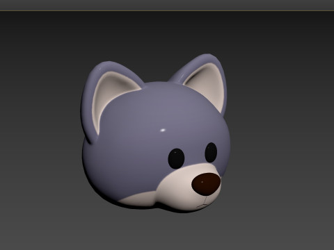 Prop158 Wolf Head 3D मॉडल