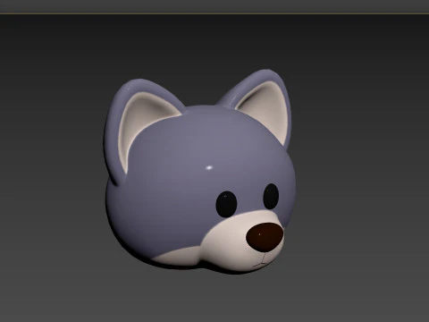 Prop158 Wolf Head 3D Model