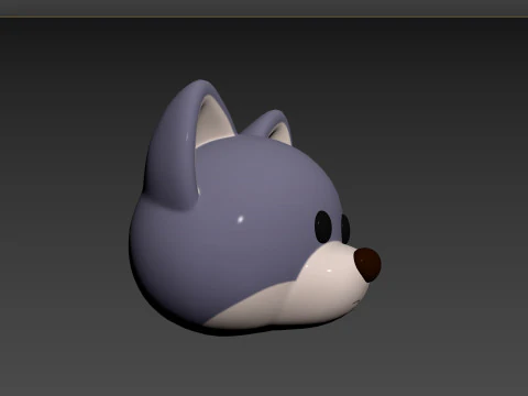 Prop158 Wolf Head 3D Model