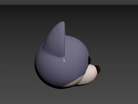 Prop158 Wolf Head 3D Model