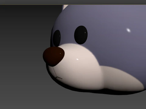 Prop158 Wolf Head 3D Model