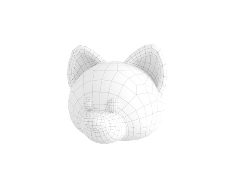 Prop158 Wolf Head 3D मॉडल