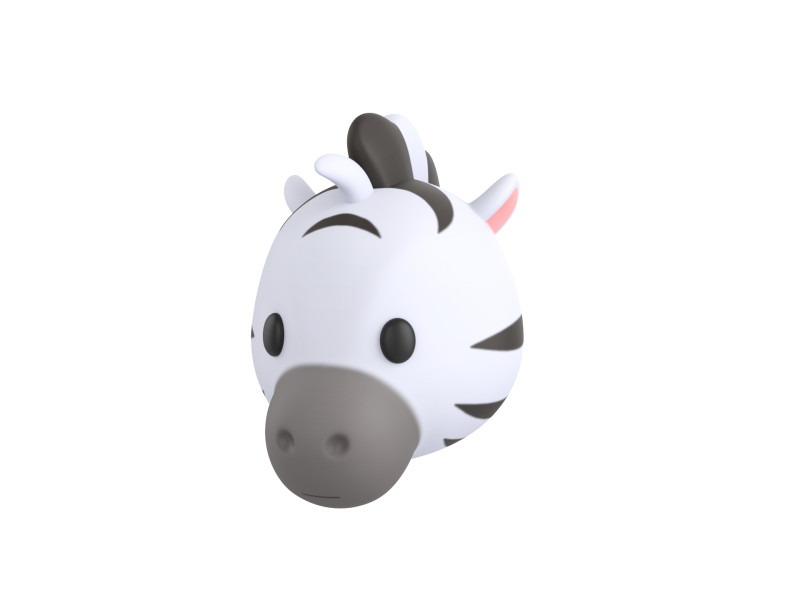 Prop159 Zebra Head Modelo 3D .c4d .max .obj .3ds .fbx .stl .blend 
