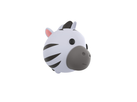Prop159 Zebra Head Modelo 3D