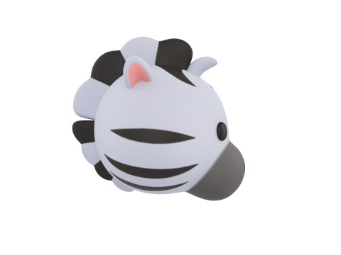 Prop159 Zebra Head Modelo 3D