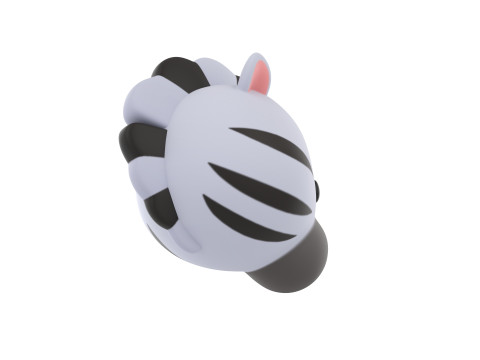 Prop159 Zebra Head Modelo 3D
