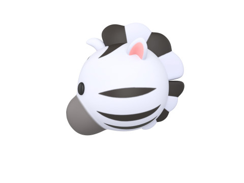Prop159 Zebra Head Modelo 3D