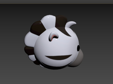 Prop159 Zebra Head Modelo 3D