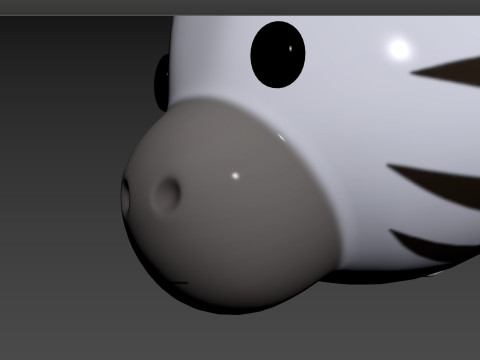 Prop159 Zebra Head Modelo 3D