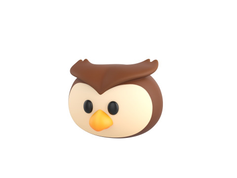 Prop160 Owl Head 3Dモデル