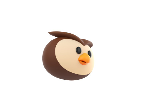 Prop160 Owl Head 3D 模型