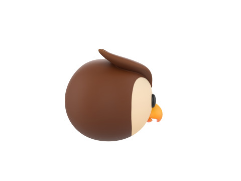 Prop160 Owl Head 3D 模型