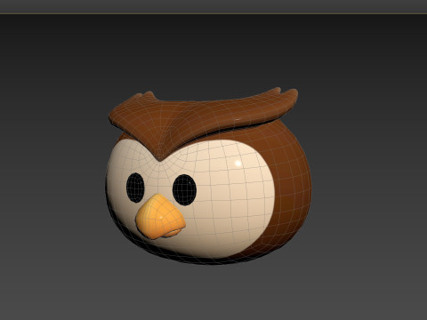 Prop160 Owl Head 3D 模型