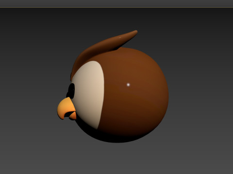 Prop160 Owl Head 3D 模型