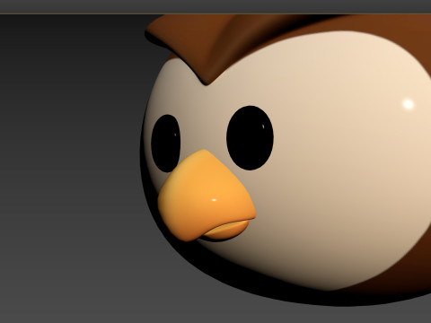 Prop160 Owl Head 3D 模型