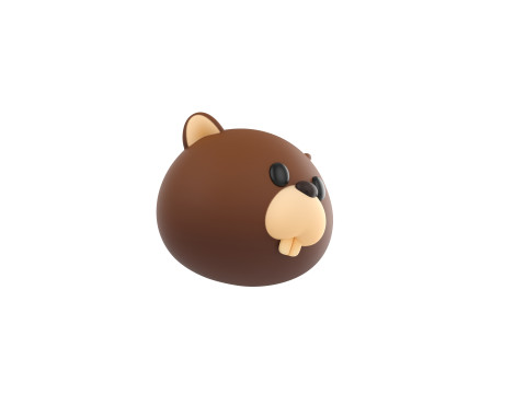 Prop161 Beaver Head Model 3D