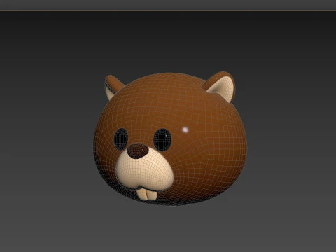 Prop161 Beaver Head 3D Model