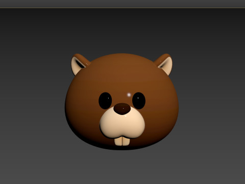 Prop161 Beaver Head Model 3D