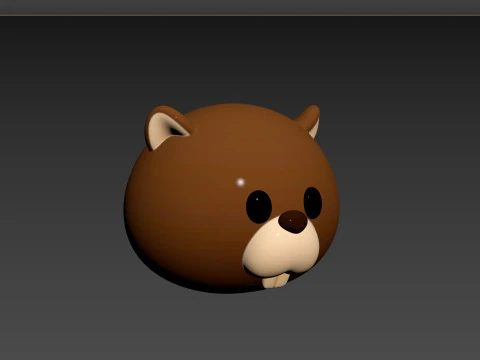 Prop161 Beaver Head 3D Model