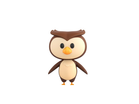 Character187 Owl Modelo 3D