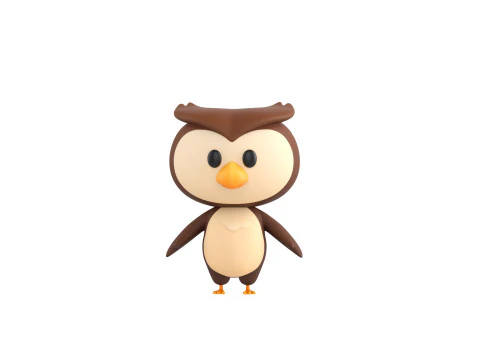Character187 Owl 3D Model