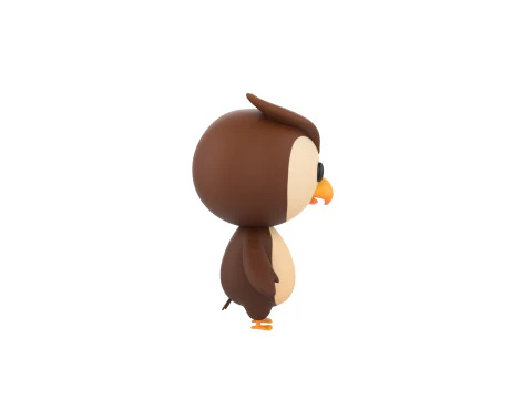 Character187 Owl 3D Model