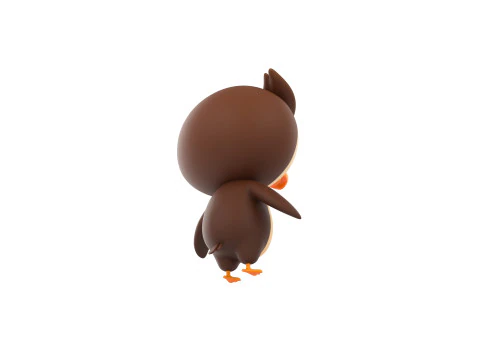 Character187 Owl 3D Model