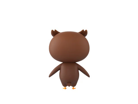 Character187 Owl 3D Model