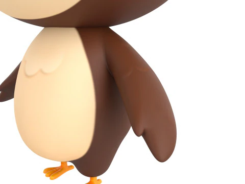 Character187 Owl 3D Model