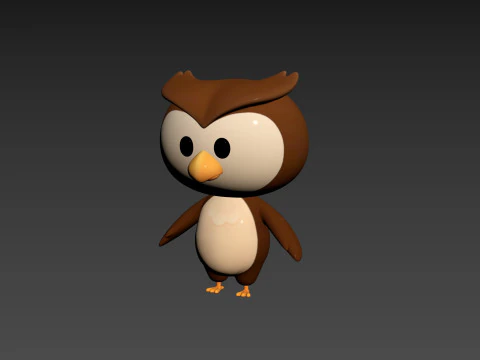 Character187 Owl 3D Model