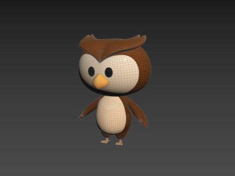 Character187 Owl Modelo 3D