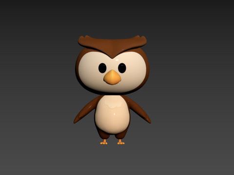 Character187 Owl Modelo 3D