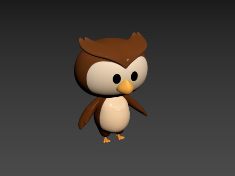 Character187 Owl Modelo 3D