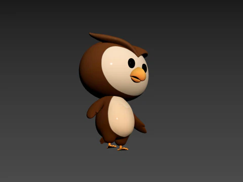 Character187 Owl 3D Model