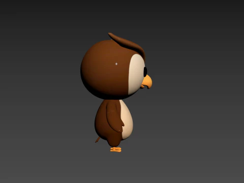 Character187 Owl 3D Model