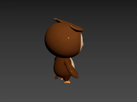 Character187 Owl 3D Model
