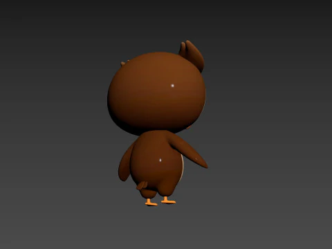 Character187 Owl 3D Model