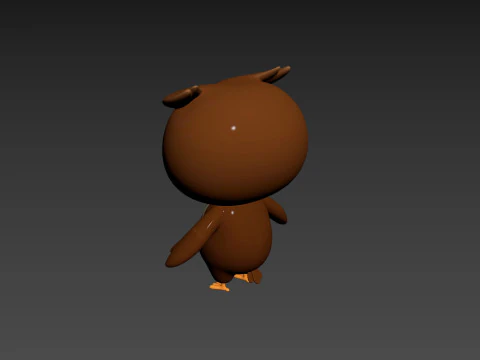 Character187 Owl 3D Model