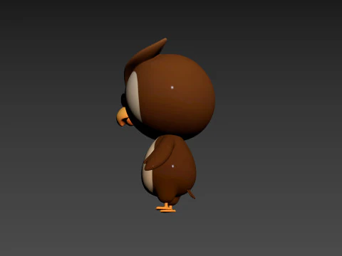 Character187 Owl 3D Model