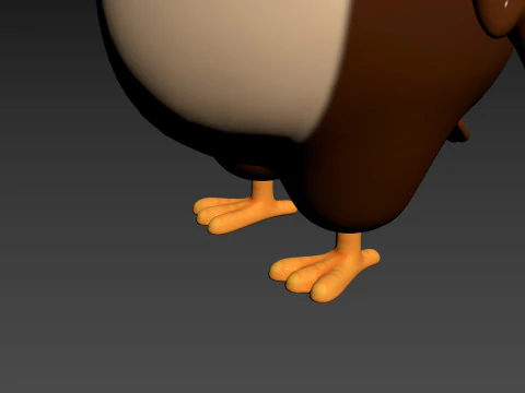 Character187 Owl 3D Model