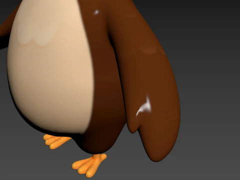 Character187 Owl 3D Model