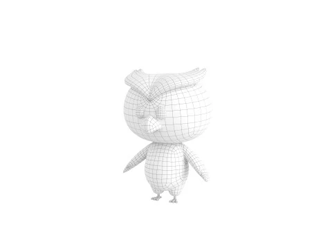 Character187 Owl 3D Model