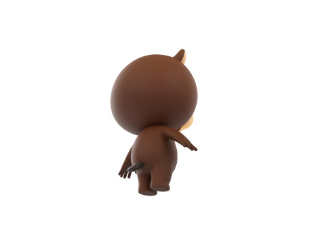 Character188 Beaver Model 3D