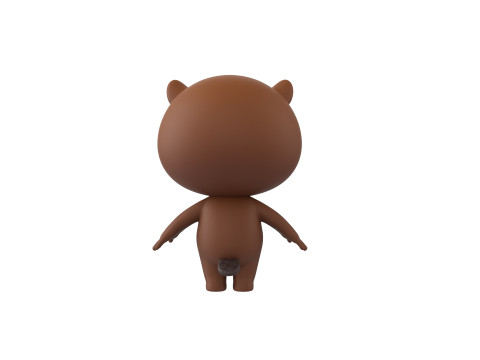 Character188 Beaver Model 3D