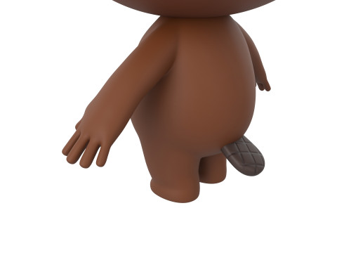 Character188 Beaver Model 3D