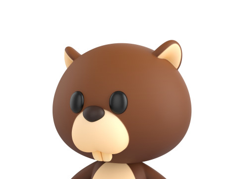 Character188 Beaver Model 3D