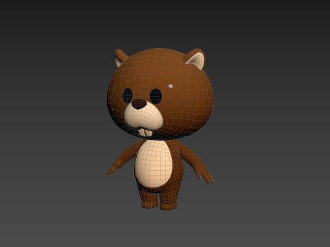 Character188 Beaver Model 3D