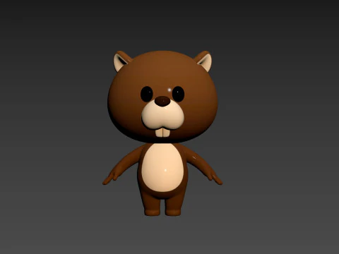 Character188 Beaver 3D Model